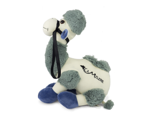 pelluche chameau bleu