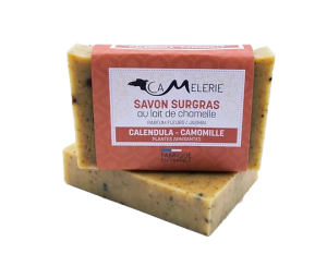 savon au lait de chamelle calendula camomille apaisant