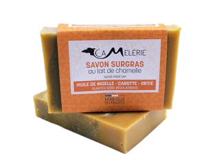 savon au lait de chamelle huile de nigelle carotte ortie