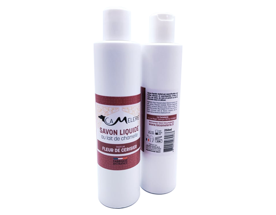 savon liquide au lait de chamelle fleur de cerisier