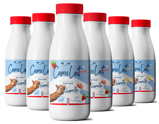 Camelait - 6x0,5litre - nature, fraise, vanille